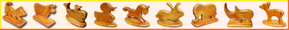 Collectible Wooden Crafts - Animals, Cat, Dog, Elephant, Bird, Dinasour, Rhino, Lion, Fish, Deer, Cow, Turtle etc.