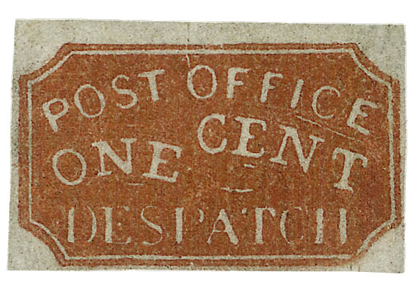 US 1850 Carriers' Stamp 1c. Baltimore, Maryland Scott. 1LB5