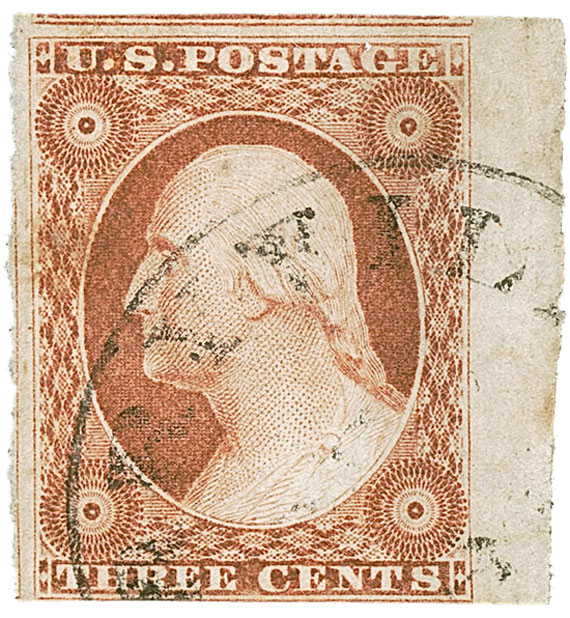 US 1851 George Washington (1732-1799) 3c. Scott. 10