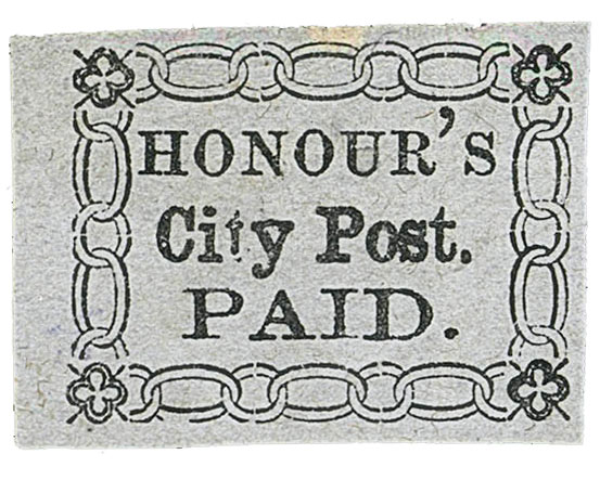 US 1858 Carriers' Stamp Charleston, South Carolina Scott. 4LB13