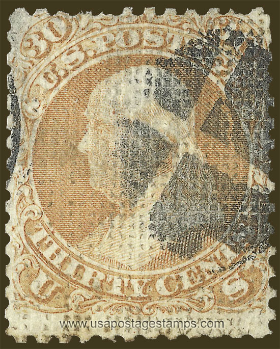 US 1867 Benjamin Franklin (1706-1790) 30c. Scott. 81
