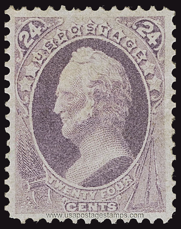 US 1870 Daniel Webster (1782-1852) 24c. Scott. 153