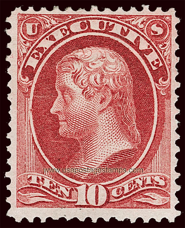 US 1873 Thomas Jefferson (1743-1826) 10c. Official Scott. O14
