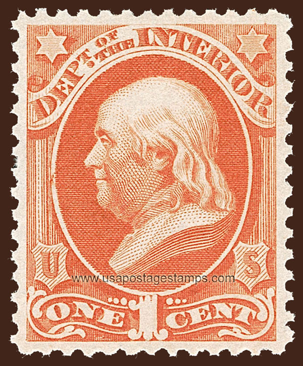 US 1873 Benjamin Franklin (1706-1790) 1c. Official Scott. O15