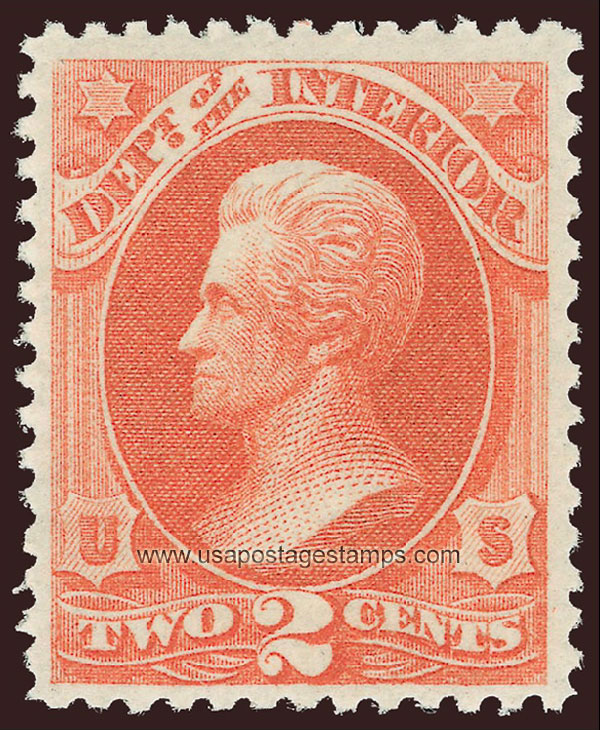 US 1873 Andrew Jackson (1767-1845) 2c. Official Scott. O16