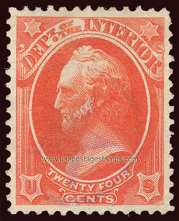 US 1873 Winfield Scott (1786-1866) 24c. Official Scott. O22