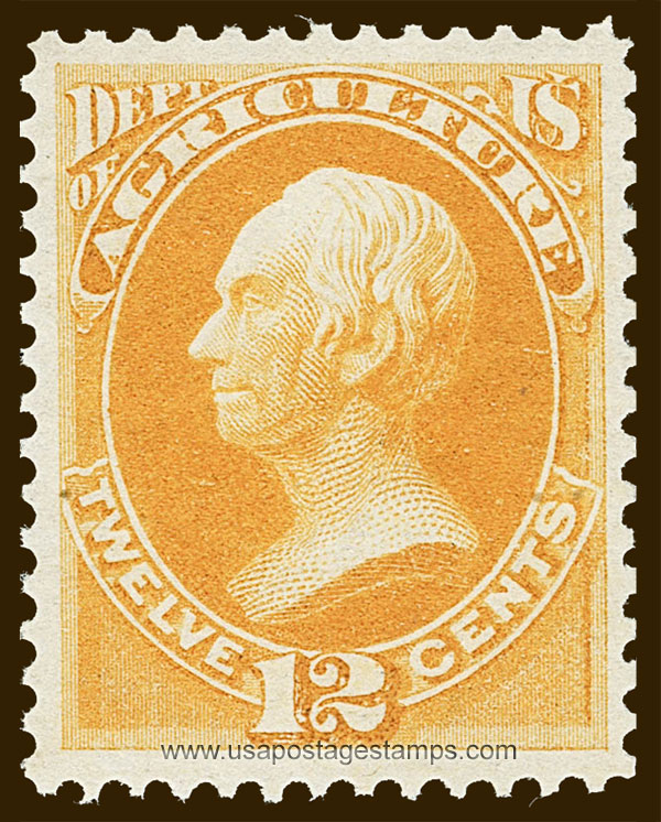 US 1873 Henry Clay (1777-1852) 12c. Official Scott. O6