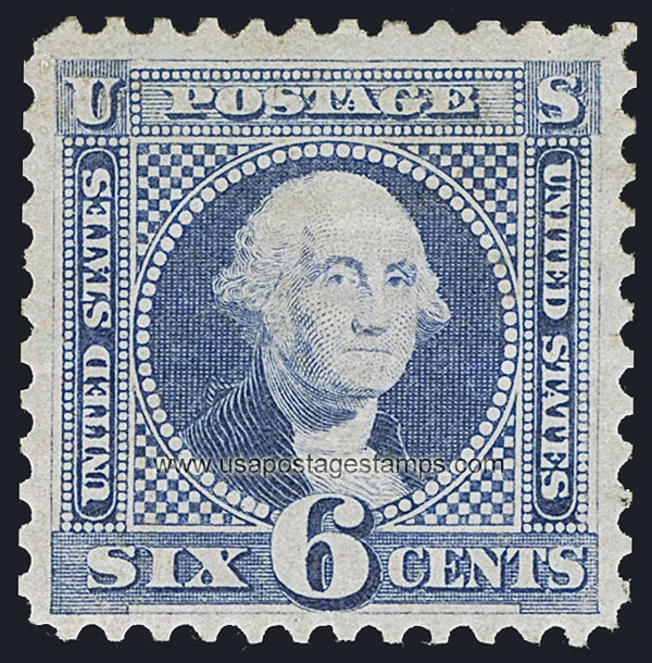 US 1875 George Washington (1732-1799) 6c. Scott. 126