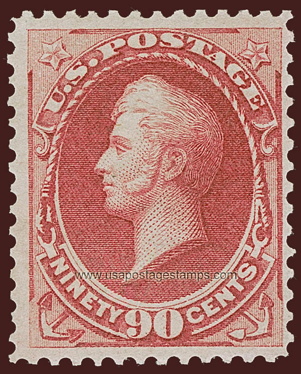 US 1875 Commodore Oliver Hazard Perry (1785-1819) 90c. Scott. 166