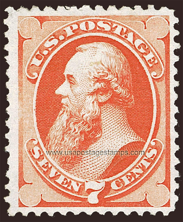 US 1875 Edwin Stanton (1814-1869) 7c. Scott. 171