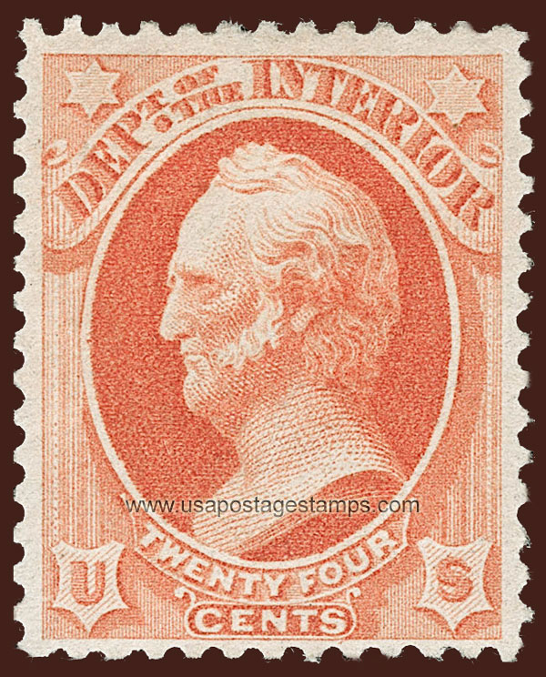 US 1879 Winfield Scott (1786-1866) 24c. Official OVPT. Scott. O103