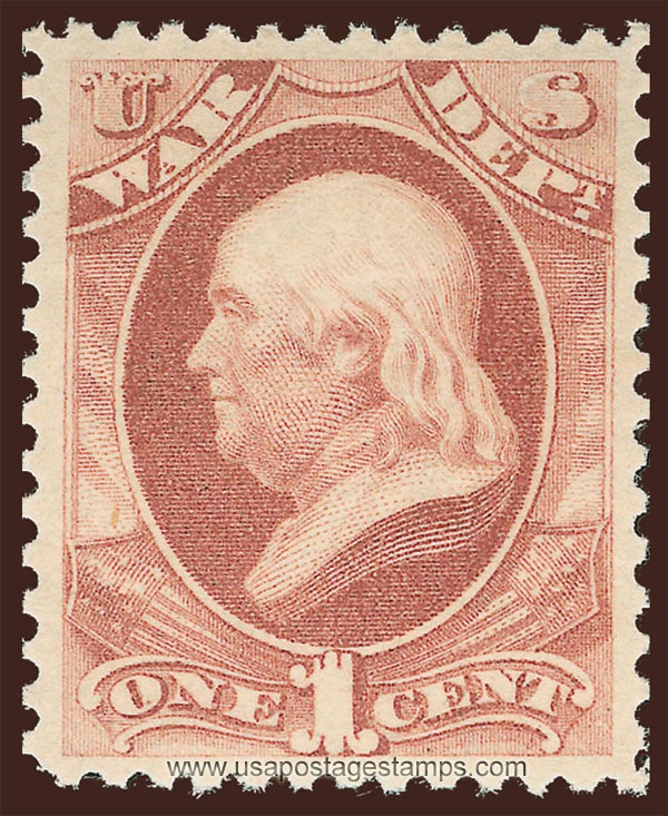 US 1879 Benjamin Franklin (1706-1790) 1c. Official Scott. O114