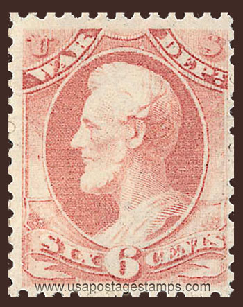 US 1879 Abraham Lincoln (1809-1865) 6c. Official Scott. O117