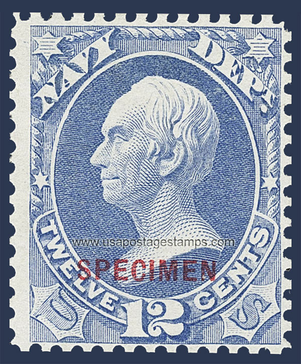 US 1879 Henry Clay (1777-1852) 12c. Official OVPT. Scott. O41S