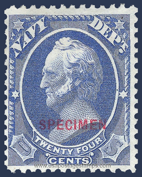 US 1879 Winfield Scott (1786-1866) 24c. Official OVPT. Scott. O43S