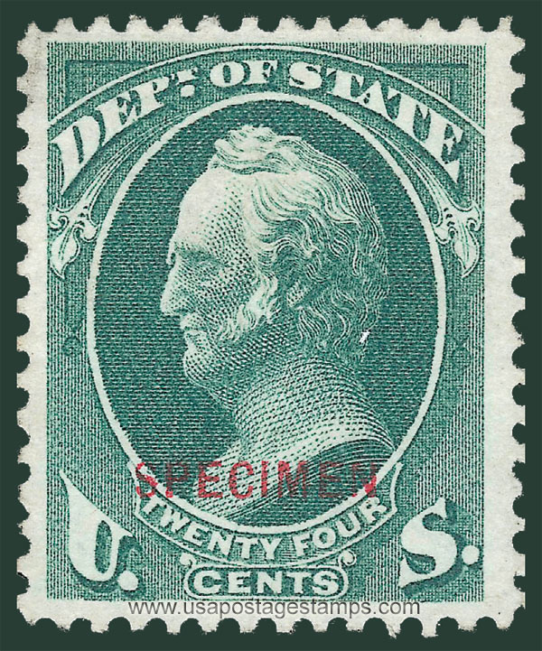 US 1879 Winfield Scott (1786-1866) 24c. Official OVPT. Scott. O65S