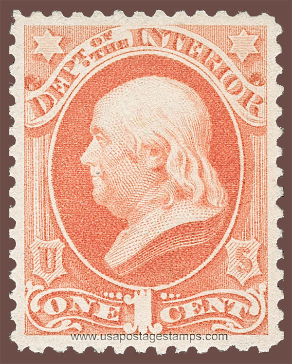 US 1879 Benjamin Franklin (1706-1790) 1c. Official Scott. O96