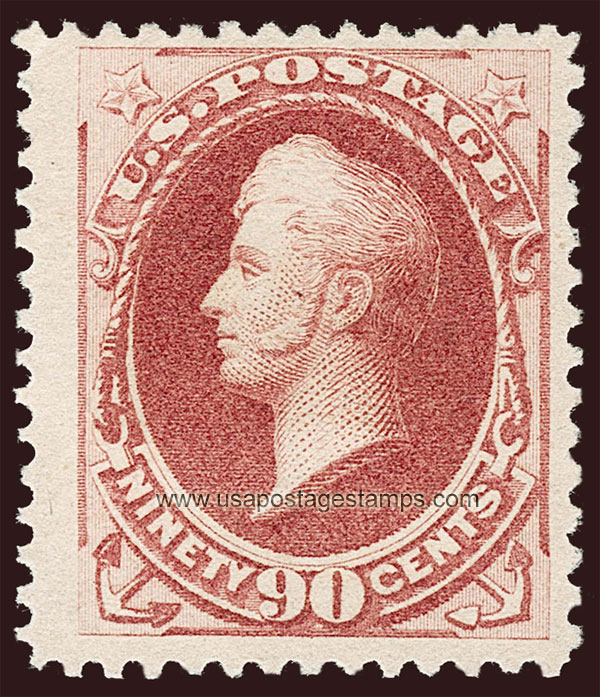 US 1880 Commodore Oliver Hazard Perry (1785-1819) 90c. Scott. 202