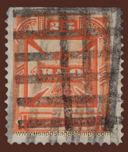 US 1885 Baltimore & Ohio Telegraph Companies 'Commutation' 25c. Barefoot BO4