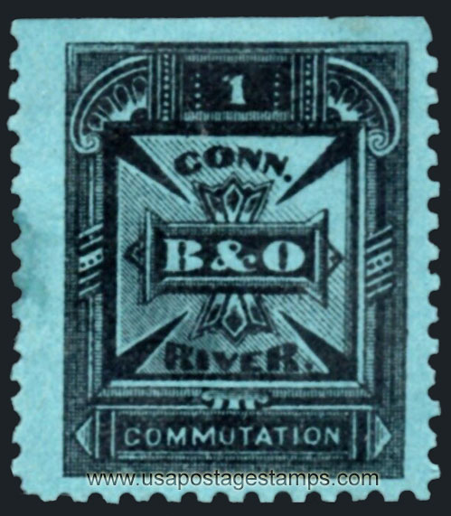 US 1887 Baltimore & Ohio-Connecticut River Telegraph Co. 1c. Scott. 4T3