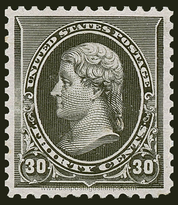 US 1890 Thomas Jefferson (1743-1826) 30c. Scott. 228