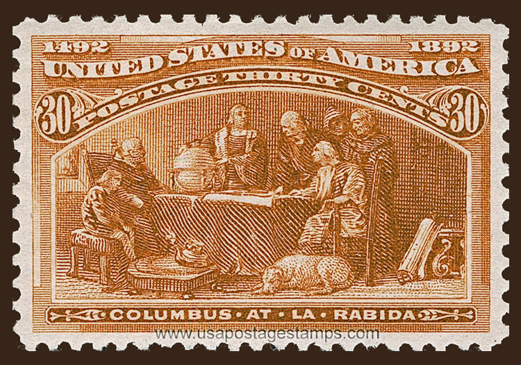 US 1893 Columbian Exposition 'Columbus at La Rabida Friary' 30c. Scott. 239