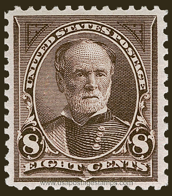 US 1895 General William Tecumseh Sherman (1820-1891) 8c. Scott. 257