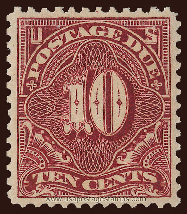 US 1895 Postage Due Stamp 10c. Scott. J42