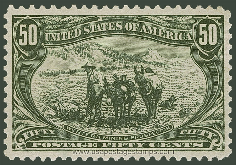 US 1898 Trans-Mississippi Philatelic Exposition 50c. Scott. 291
