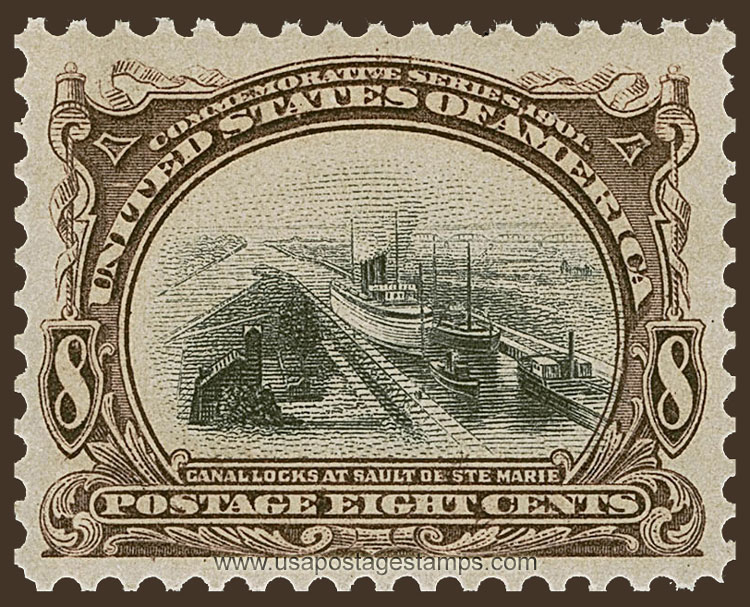 US 1901 Pan-American Exposition 8c. Scott. 298
