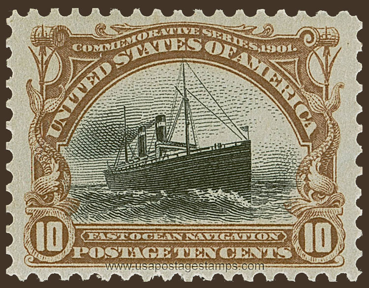 US 1901 Pan-American Exposition 10c. Scott. 299