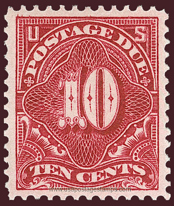 US 1910 Postage Due Stamp 10c. Scott. J49a
