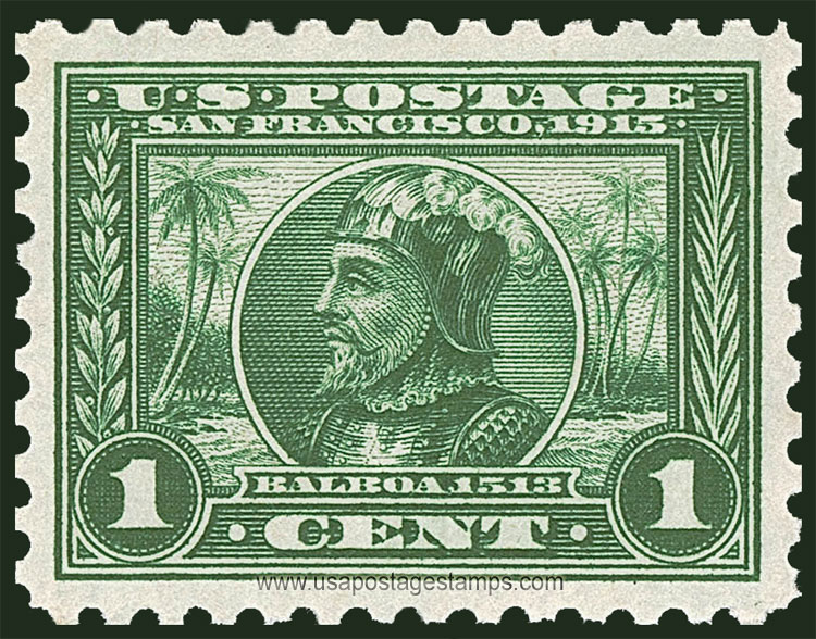 US 1914 Panama-Pacific Exposition 'Balboa' 1c. Scott. 401