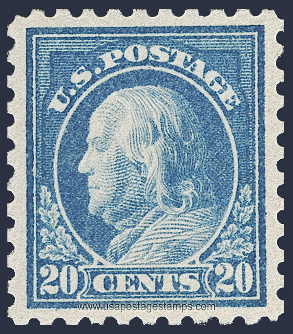 US 1916 Benjamin Franklin (1706-1790) 20c. Scott. 476