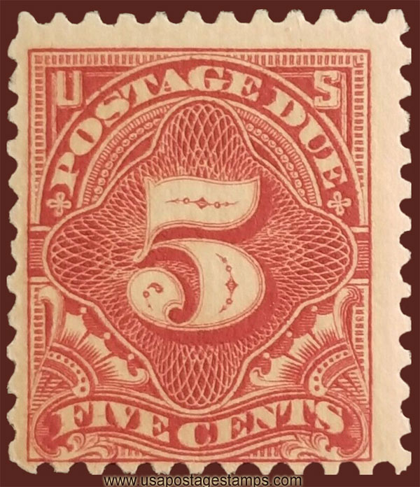 US 1917 Postage Due Stamp 5c. Michel PRP40C Pre-cancelled