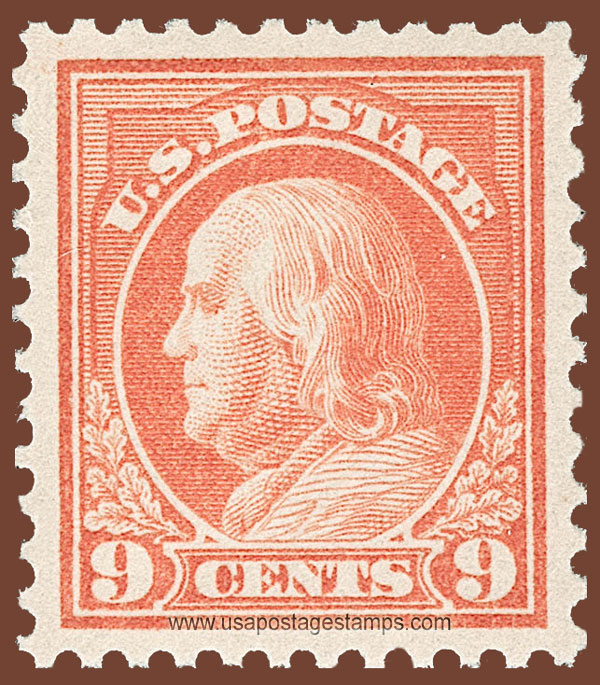 US 1917 Benjamin Franklin (1706-1790) 9c. Scott. 509