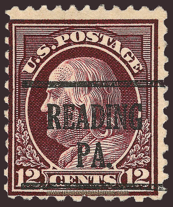 US 1917 Benjamin Franklin (1706-1790) 12c. Scott. 512b