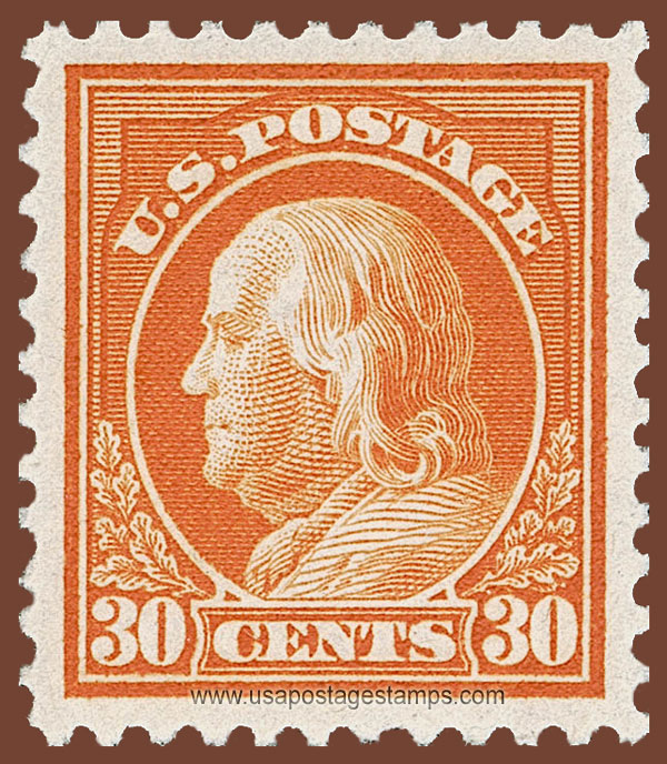 US 1917 Benjamin Franklin (1706-1790) 30c. Scott. 516
