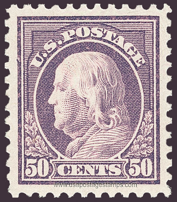 US 1917 Benjamin Franklin (1706-1790) 50c. Scott. 517