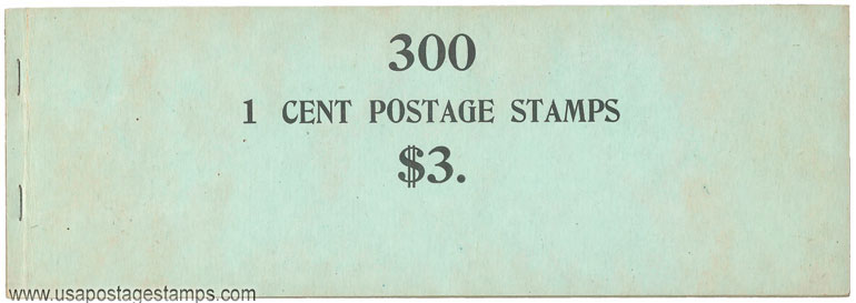 US 1918 George Washington (1732-1799) $3 Unexploded Booklet Scott. BK64