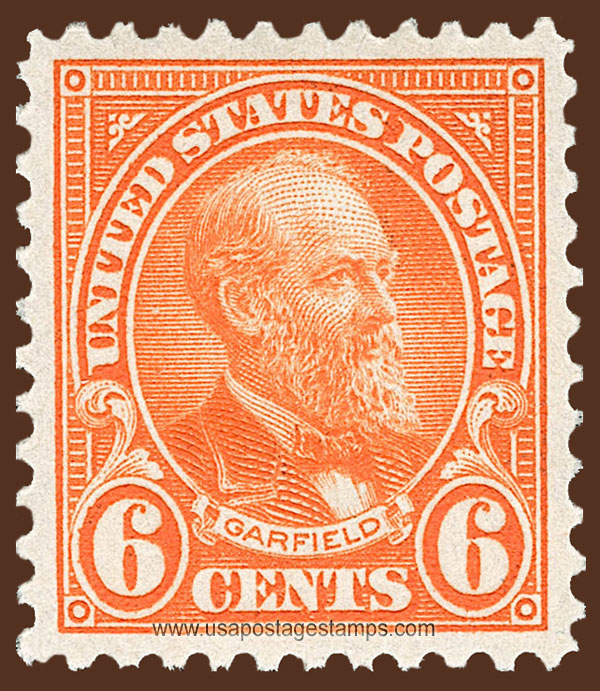 US 1922 James Abram Garfield (1831-1881) 6c. Scott. 558