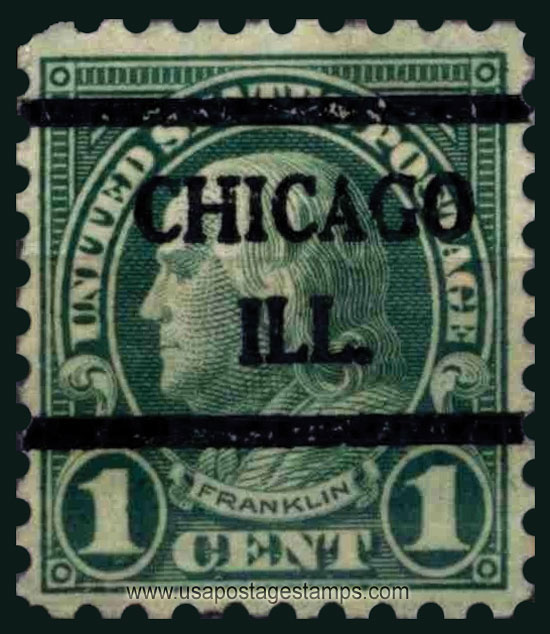 US 1923 Benjamin Franklin (1706-1790) 1c. Michel PR260A
