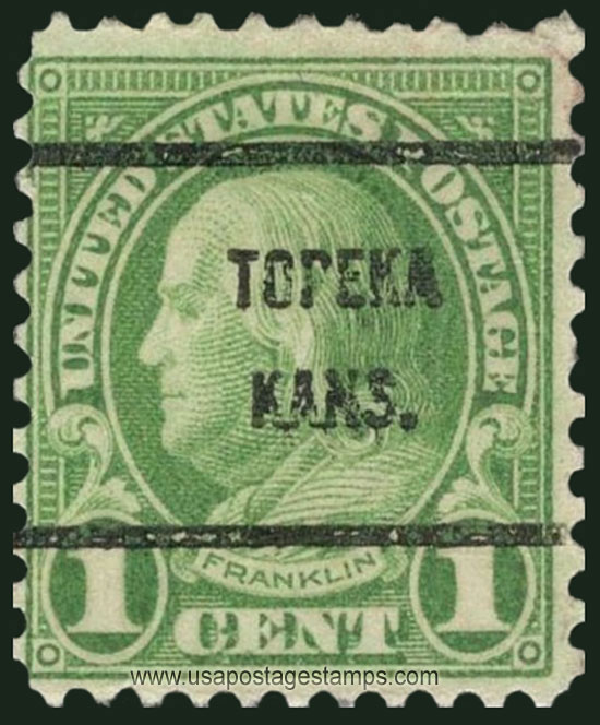 US 1923 Benjamin Franklin (1706-1790) 1c. Michel PR260G