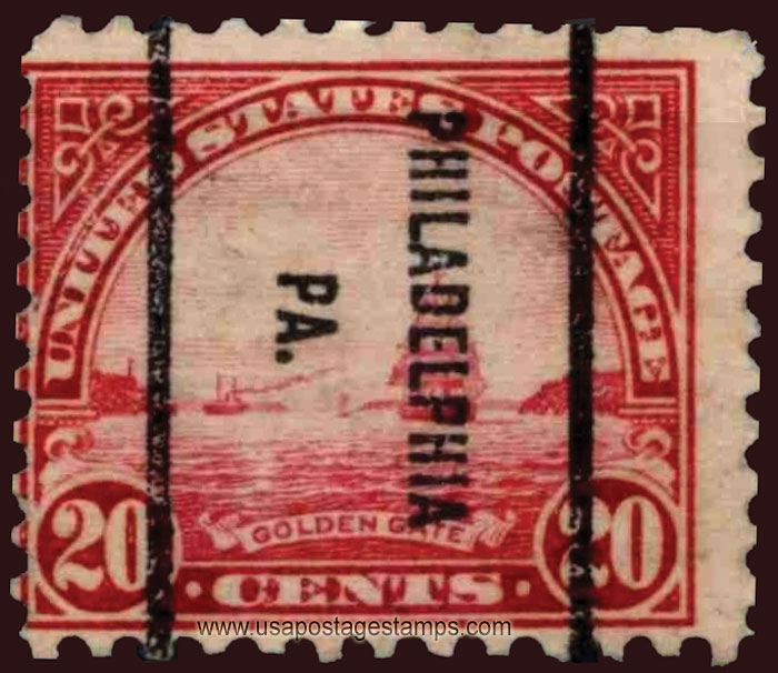 US 1923 Golden Gate, San Francisco Bay 20c. Michel PR279A