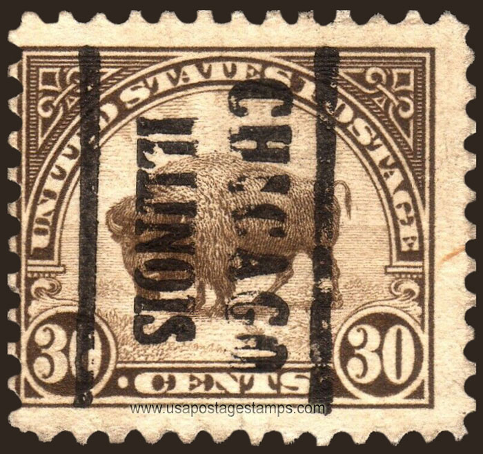 US 1923 Buffalo Bison 30c. Michel PR281A