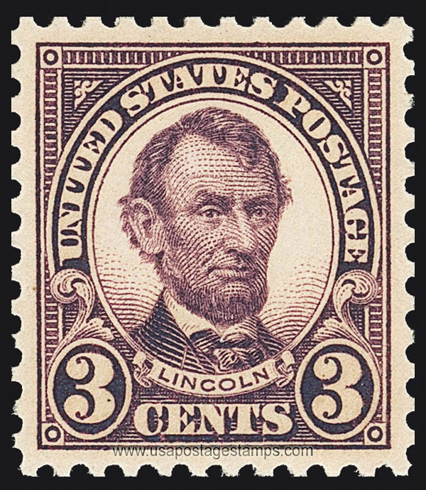 US 1923 Abraham Lincoln (1809-1865) 3c. Scott. 555