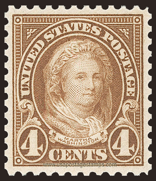 US 1923 Martha Dandridge Custis Washington (1731-1802) 4c. Scott. 556