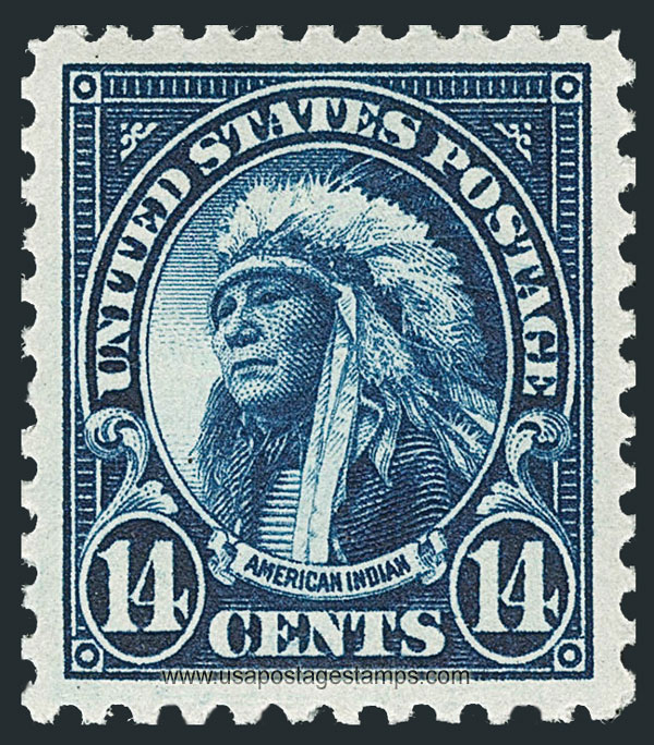 US 1923 American Indian 14c. Scott. 565