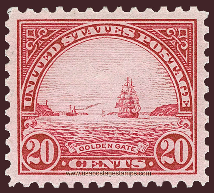 US 1923 Golden Gate, San Francisco Bay 20c. Scott. 567