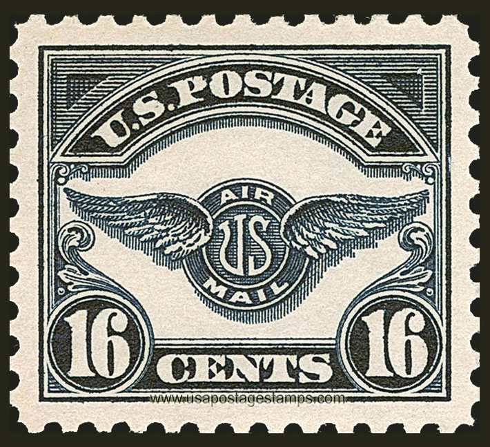 US 1923 'Airmail' Air Service Emblem 16c. Scott. C5